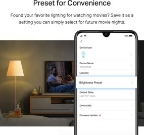 Lampadina LED dimmerabile A60 E27/8,7W/230V 2700K Wi-Fi - TP-Link