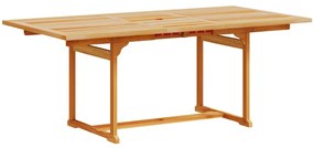 Set pranzo da giardino 7pz legno massello di acacia e textilene