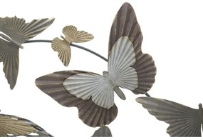 Pannello decorativo in ferro trama farfalle 118x3x52 cm Butterfly