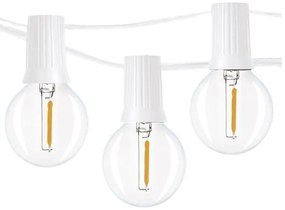 Brilagi - Catena decorativa da esterno LED GHIRLANDA 25xE12 20m bianco IP44 bianco caldo