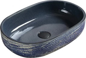 Mexen Alita lavabo da appoggio 58 x 39 cm, blu - 22045866