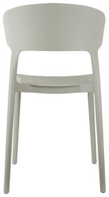 Sedia da pranzo grigia in plastica Fain – Leitmotiv