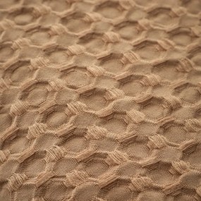 Biancheria da letto marrone per letto singolo 135x200 cm Muscat Waffle – Pineapple Elephant