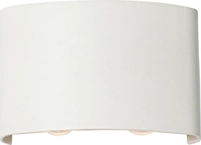 Lampada da parete per esterni bianca con LED 4 luci IP54 - Silly