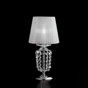 Lumetto Classico Mozart Metallo Cromo E Cristallo 1 Luce E14