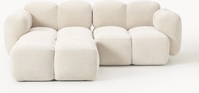 Divano componibile 3 posti con poggiapiedi sinistro/destro Tayla