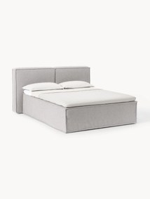 Letto boxspring in bouclé Lennon