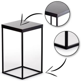 Portafiori BASICLOFT 40x24 nero