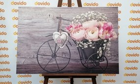 Quadro su tela – Fiori meravigliosi in vaso vintage