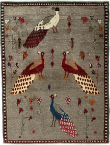 Gabbeh Tappeto persiano 160 x 120 Nero (Iran) Annodato A Mano