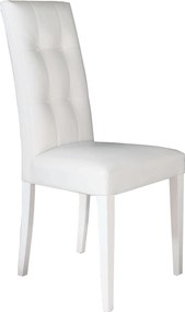 JACQUELYN - sedia moderna ecopelle con 4 bottoni