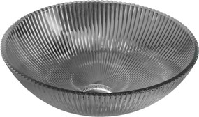 Mexen Zuri lavandino da appoggio in vetro 39 x 39 cm, nero - 24193970