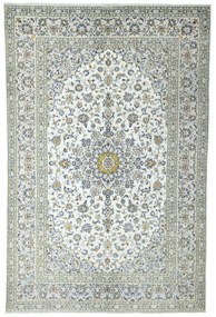 Kashan Tappeto 310x200 Beige (Iran) Annodato A Mano