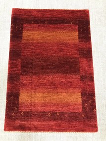 Loribaft Tappeto 130x90 Rosso (Iran) Annodato A Mano