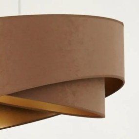 Brilagi - Lampadario LED a sospensione con filo LYRA 1xE27/15W/230V marrone/oro