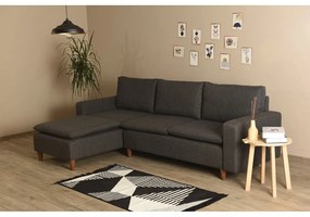 Divano angolare grigio (angolo sinistro) Lungo - Balcab Home