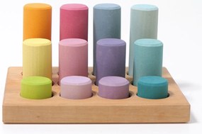 Grimm's - Gioco impilabile - Piccoli rulli color pastello