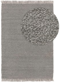 benuta Nest Tappeto double face Eddy Grigio chiaro 120x170 cm - Tappeto design moderno soggiorno