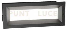 Ges1191c- segnapassi incasso led 3000k 587lm 13w colore antracite