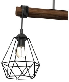 Lampadario a plafone ACERO 2xE27/60W/230V