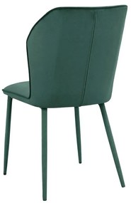 Set di sedie da pranzo in velluto verde 2 pz Wilma - Støraa