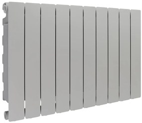 Radiatore acqua calda PRODIGE MODERN in alluminio, 10 elementi, interasse 500 mm, silver