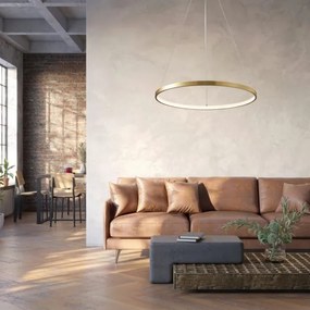 Lampadario LED a sospensione con filo LEA LED/20W/230V 4000K diametro 50 cm oro
