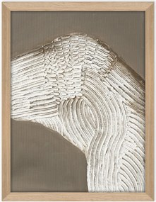 Stampa su tela incorniciata dipinta a mano Raw Shape I