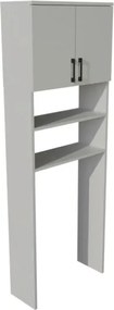 Mobile Coprilavatrice A Colonna 2 Ante 2 Vani 65x27x185 Window Bianco