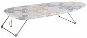 Asse da Stiro Astratto Beige Azzurro Metallo (30,5 x 14 x 74 cm)