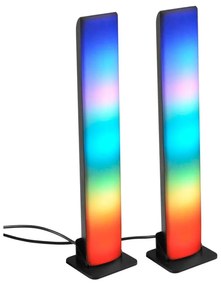 SET 2x LED RGB Lampada da tavolo dimmerabile LED/5W/5V + telecomando