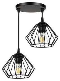 Lampadario su fune CEED 2xE27/60W/230V