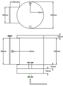 Elstead - Applique a LED da esterno MAGNUS 1xGX53/9W/230V IP54