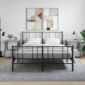 Comodini 2 Pz Grigio Sonoma 50x41x65 Cm İn Legno Multistrato /