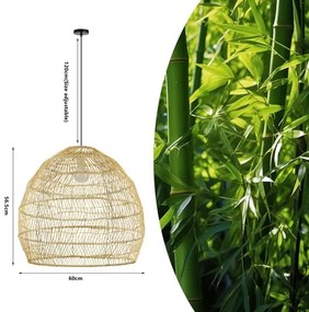 Immax 08261L - Lampadario sospeso con cavo BOHO DELICADO 1xE27/40W/230V Ø 60 cm