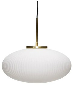 Serene Lampada a Sospensione Ellipse Bianco - Hübsch