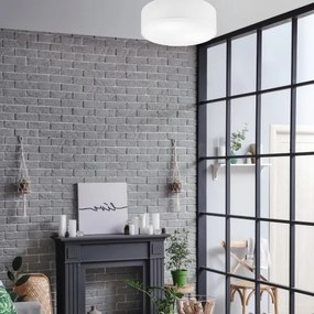 Plafoniera SIRJA 2xE27/60W/230V d. 45 cm bianco