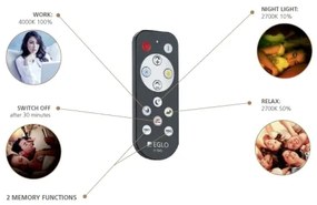 Eglo 98891 - Plafoniera LED dimmerabile ZUBIETA-A LED/18W/230V + Tc