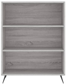 Libreria Grigio Sonoma 69,5x32,5x90 cm in Legno Multistrato