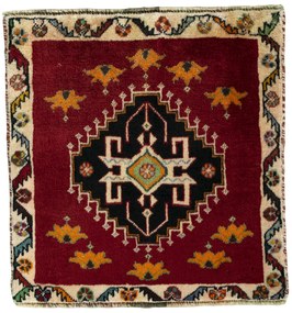 Shiraz Tappeto persiano 60x60 Rosso (Iran) Annodato A Mano