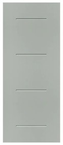 Pannello per porta d'ingresso P127 pellicolato pvc grigio L 92  x H 210.5 cm, Sp 6 mm apertura reversibile