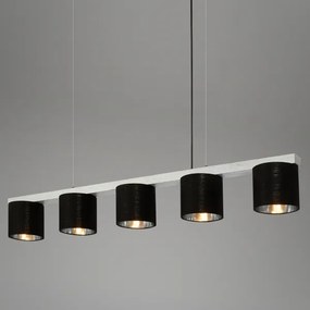 Briloner - Lampadario a sospensione con filo LURI 5xE14/25W/230V albero di caucciù