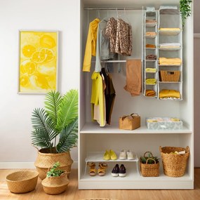 Cesto portaoggetti in seagrass chiaro , ⌀ 35 cm - Compactor