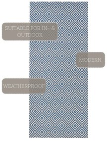 Tappeto blu per esterni , 80 x 200 cm Karo - NORTHRUGS