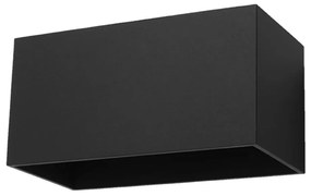 Lampada da parete nera Maxi Geo - Sollux