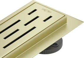 Mexen Flat 360° M01 scarico lineare rotativo 70 cm, oro spazzolato - 1A20070-40