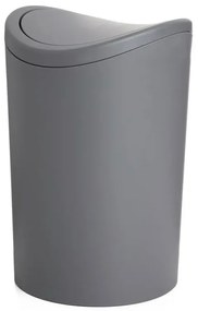 Cestino spazzatura in polipropilene grigio 6lt con coperchio basculante