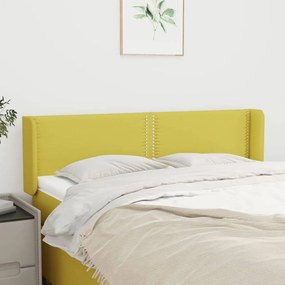Testiera Ad Orecchio Verde 147x16x78/88 Cm İn Tessuto /
