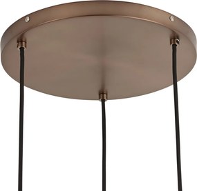 Lampada a sospensione di design bronzo scuro 3 luci - Ard