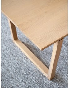 Tavolo da pranzo naturale in rovere decorato, 215 x 96 cm Colonsay - Rowico